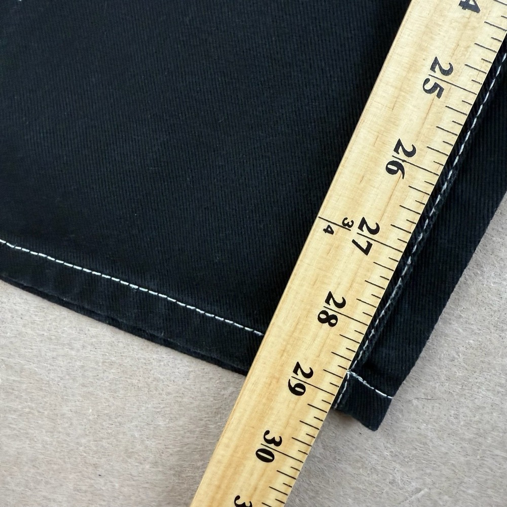 Y2K Empyre Jeans Men's 2 Black Tori Contrast‎ Stitch Carpenter Skater Mid Rise - Picture 10 of 12